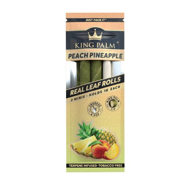 King Palm Flavor 2pk Rolls / Mini / Peach Pineapple